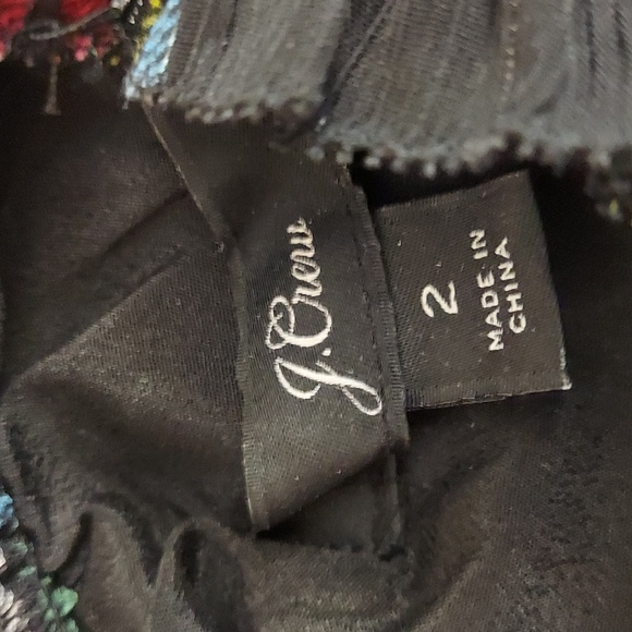 J Crew Sleeveless  Mockneck Tartan Print Ruffle Top Sz 2 - Picture 7 of 14